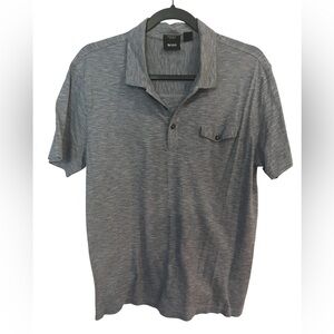 BOSS Men's Heather Gray Short-Sleeve Polo